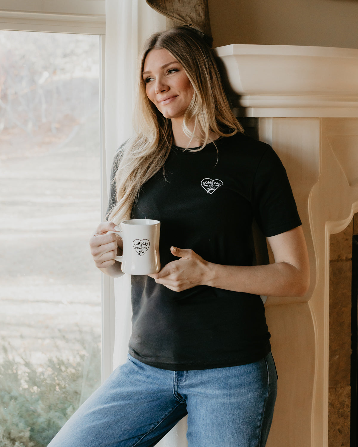 Maxine's Coffee Heart T-Shirt | Graphic Tee Someone is Praying for You
