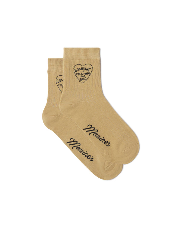 Logo Socks Tan