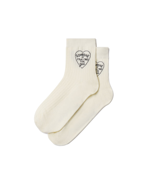 Logo Socks White