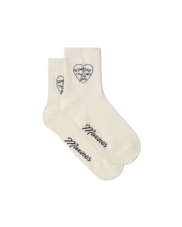 Logo Socks White