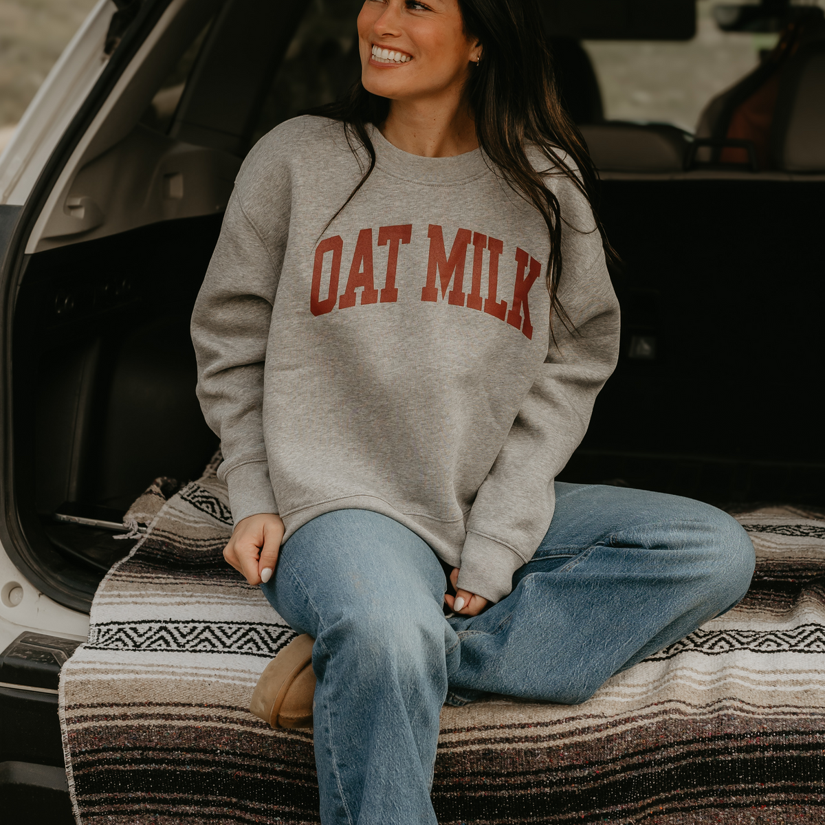 Oatmilk Crewneck | Vintage Graphic Sweatshirt | Maxine's Coffee